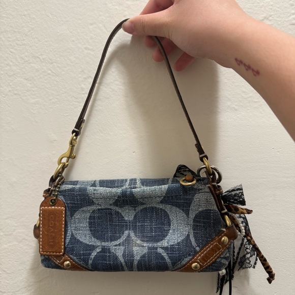 Coach Handbags - y2k coach denim mini bag
